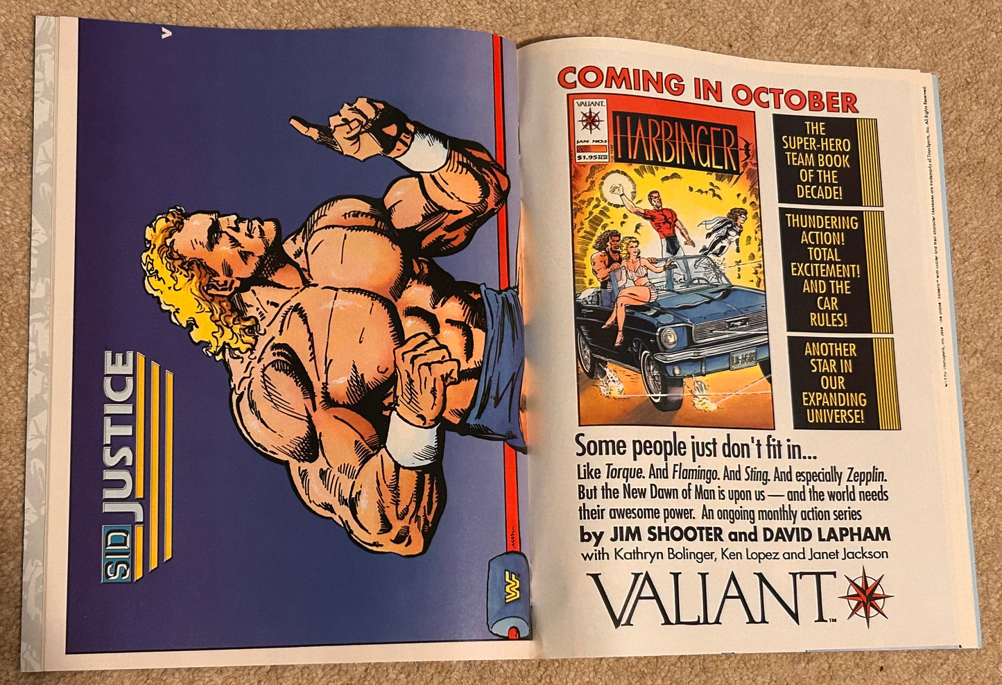 WWF Battlemania Comic Issue 4 w/Posters