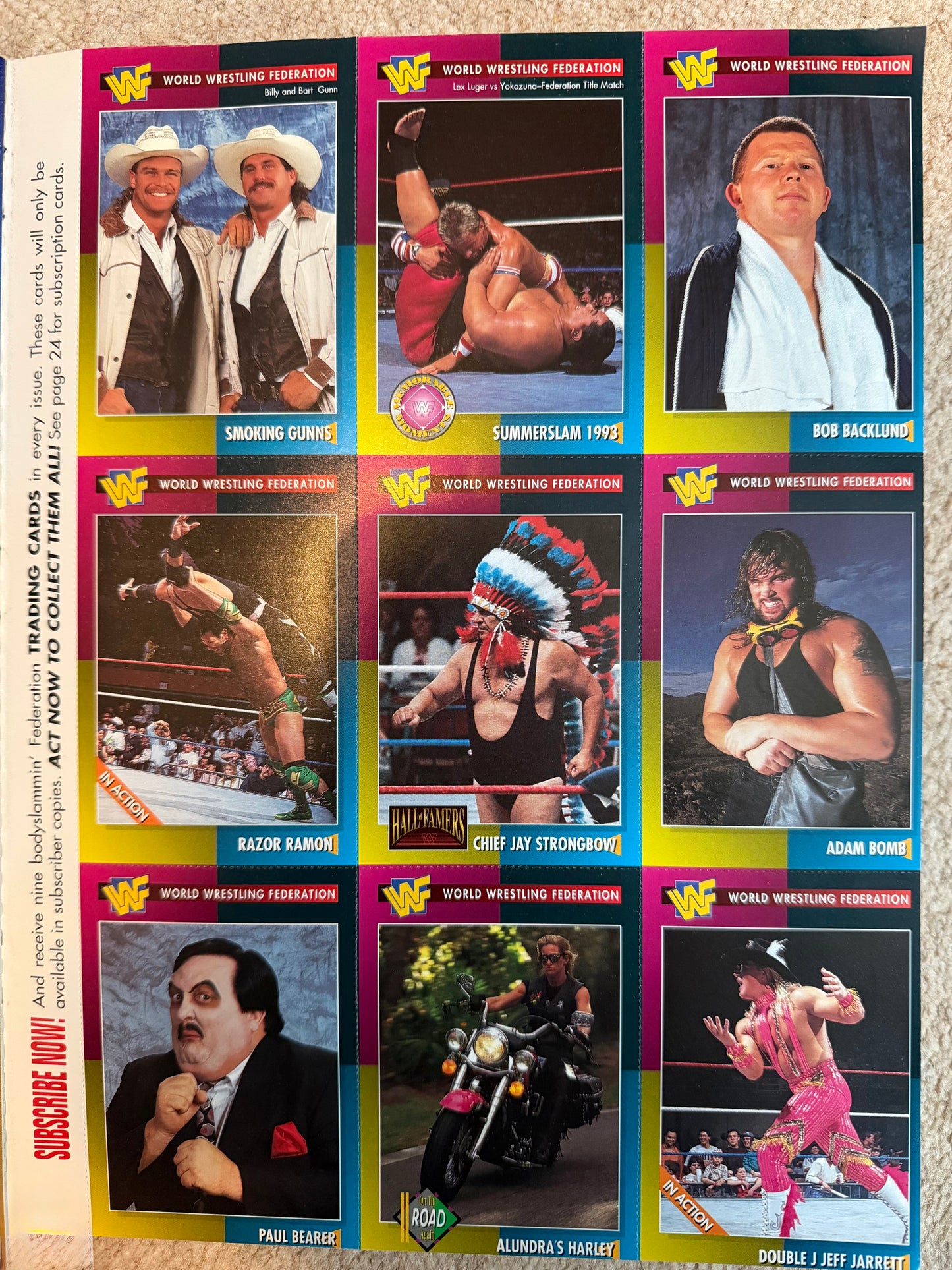 WWF Magazine April 1995 With Trading Cards
