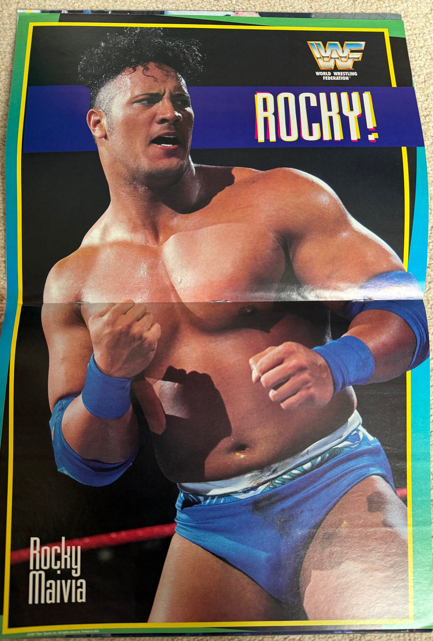 WWF Wrestling Magazine March 1997 w/Poster & Trading Cards