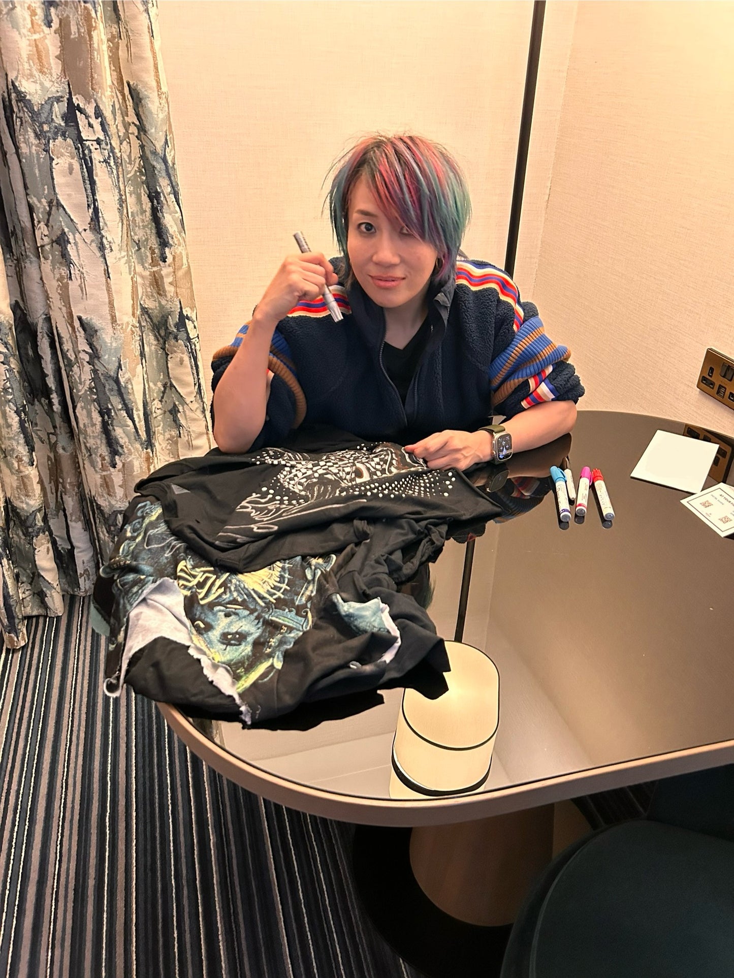 Asuka Ring Worn & Signed WWE Wrestling Shirt