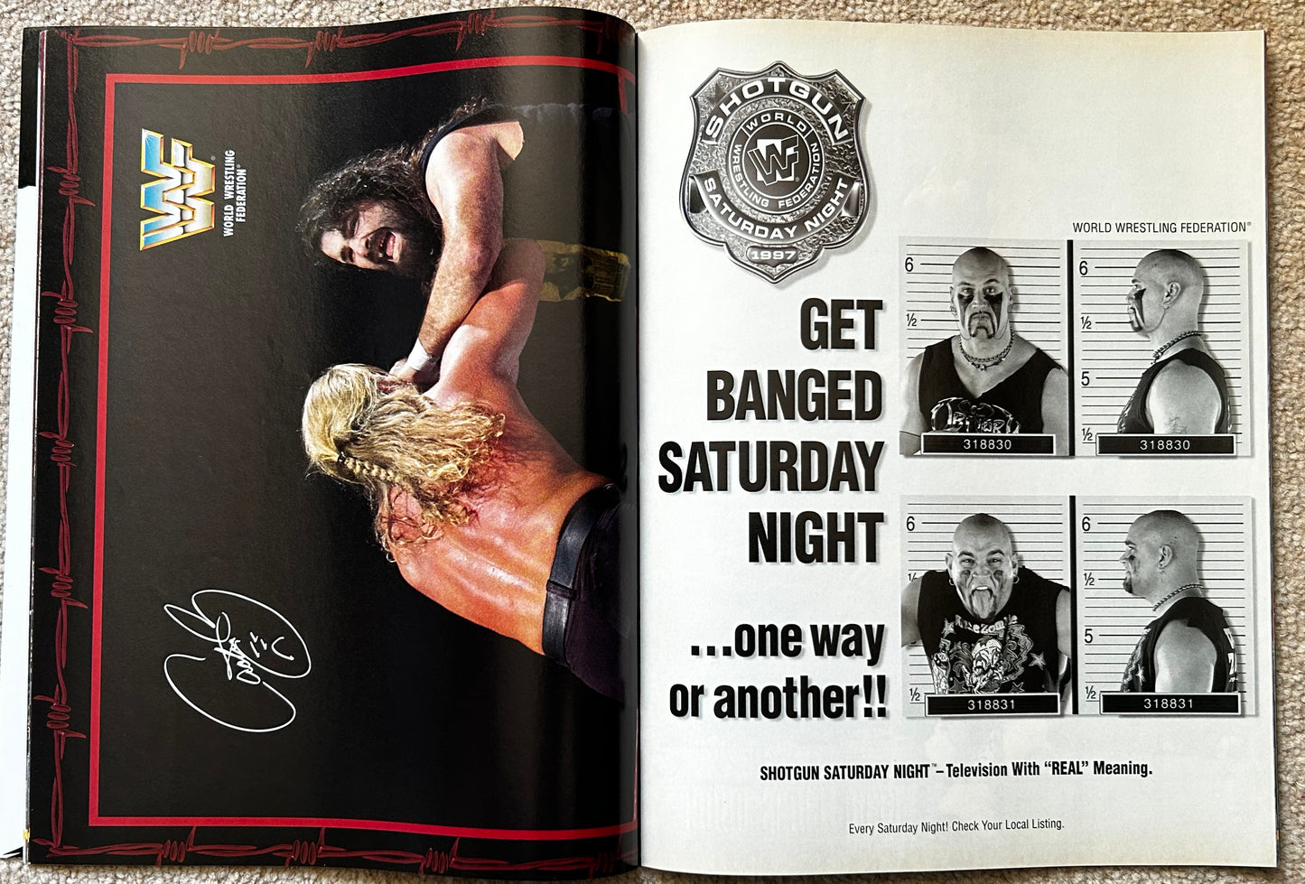 WWF Wrestling Magazine February 1998 w/Poster