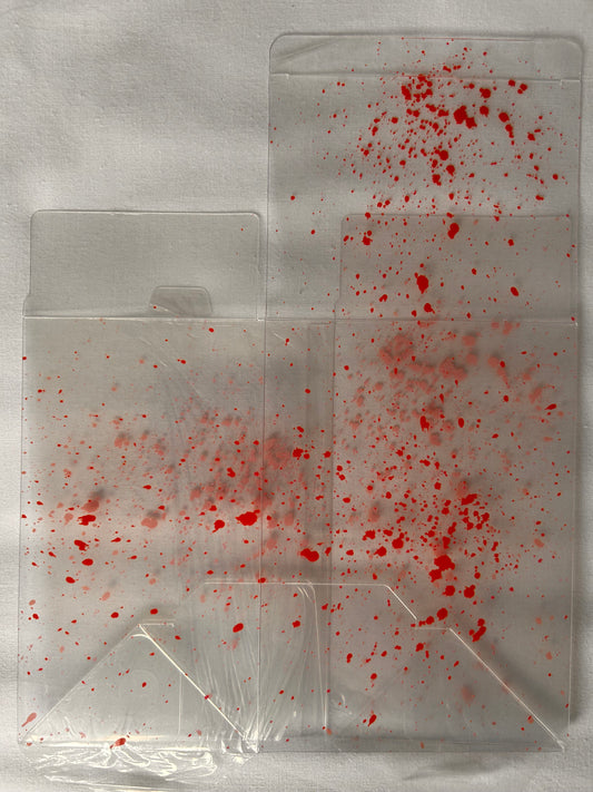 Funko style Pop! Vinyl Soft Shell Blood Splatter Protector Box