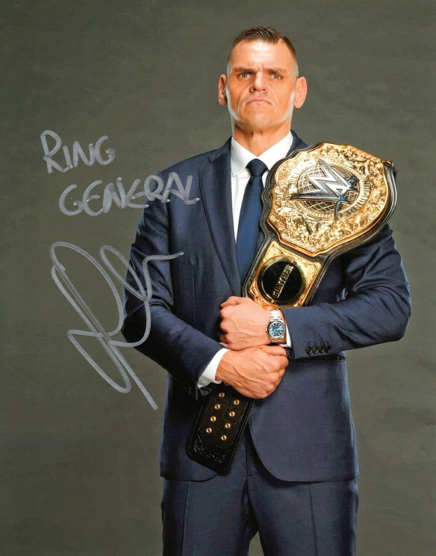 Gunther WWE Signed World Heavyweight Champion Photo