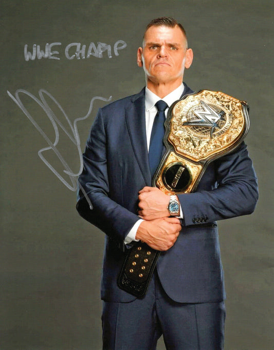 Gunther WWE Signed World Heavyweight Champion Photo