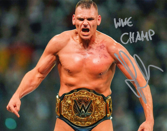 Gunther WWE Signed World Heavyweight Champion Photo