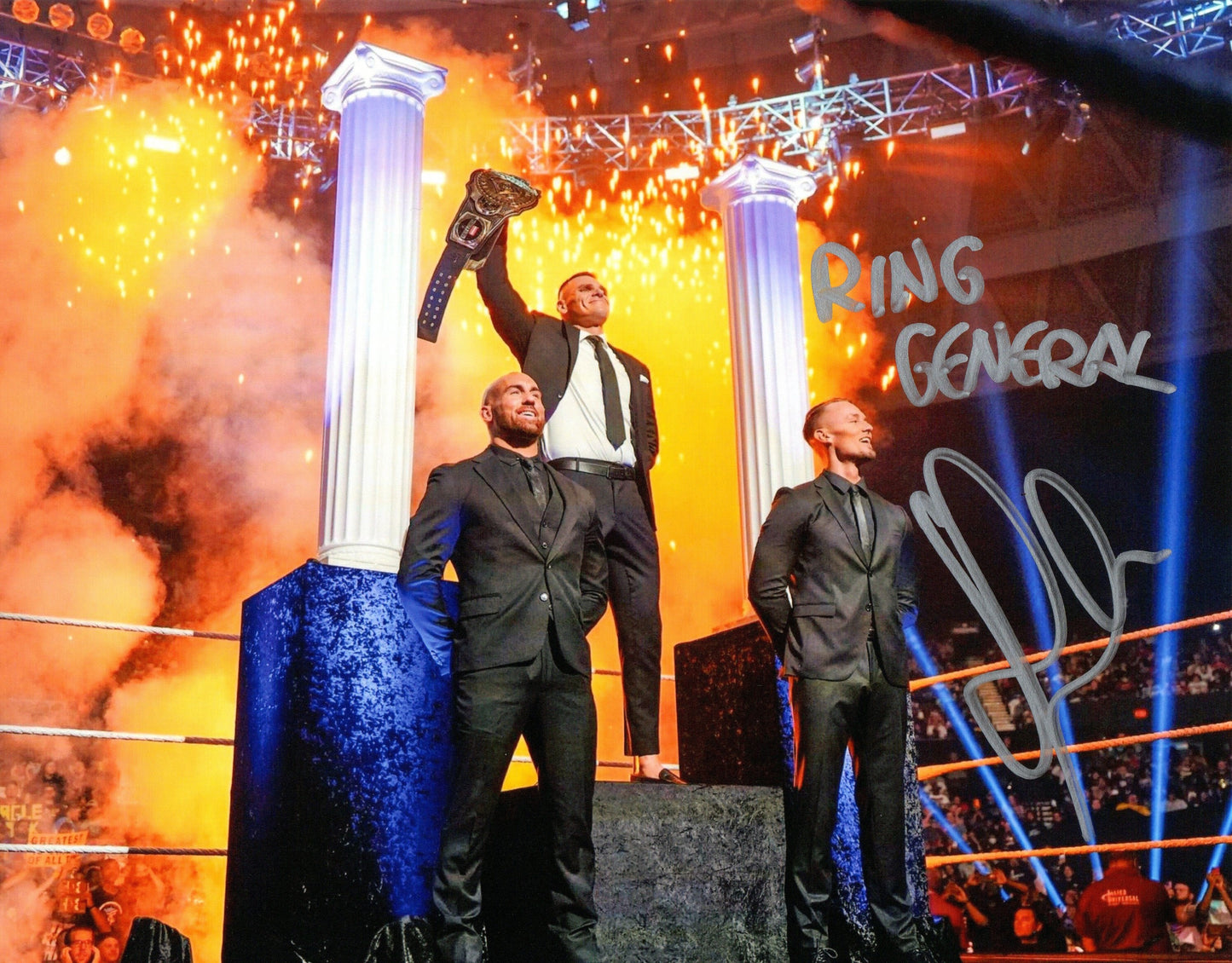 Gunther WWE Signed Imperium Intercontinental Champion Photo