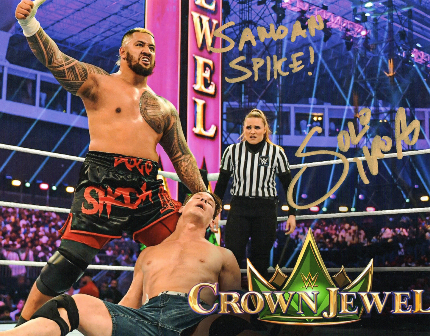 Solo Sikoa WWE Signed Photo