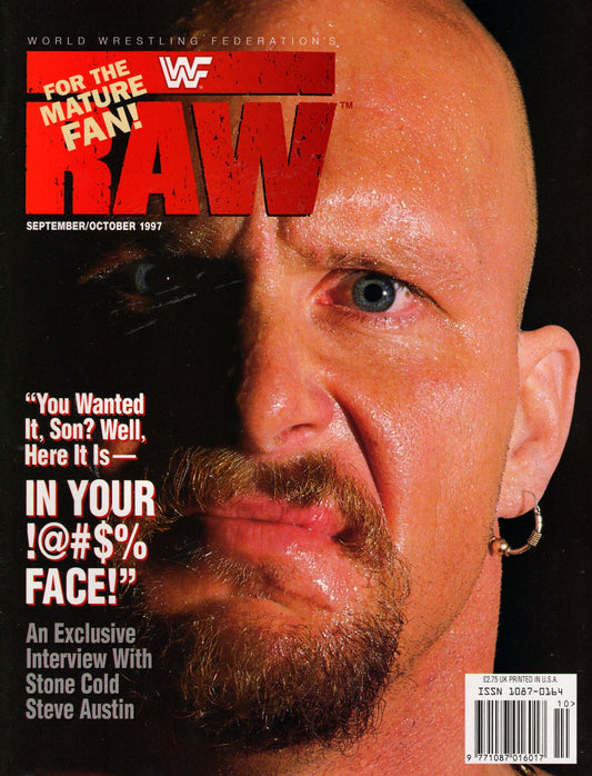 WWF Raw Magazine September/October 1997 w/Poster
