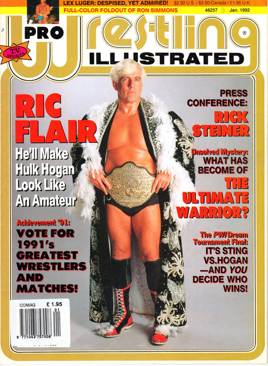 PWI Pro Wrestling Illustrated Magazine January 1992