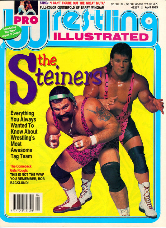 PWI Pro Wrestling Illustrated Magazine April 1993