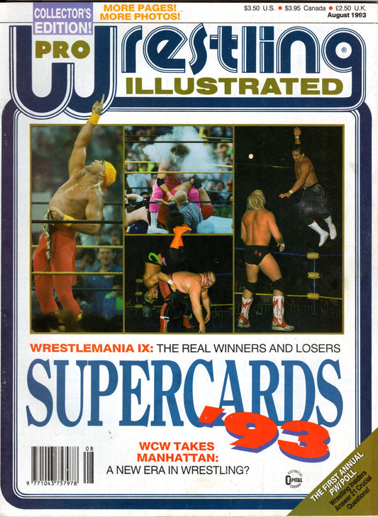 PWI Pro Wrestling Illustrated Magazine August 1993