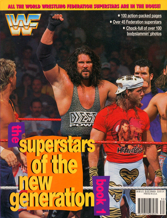 WWF Wrestling Superstars of the New Generation Official Magazine Book 1