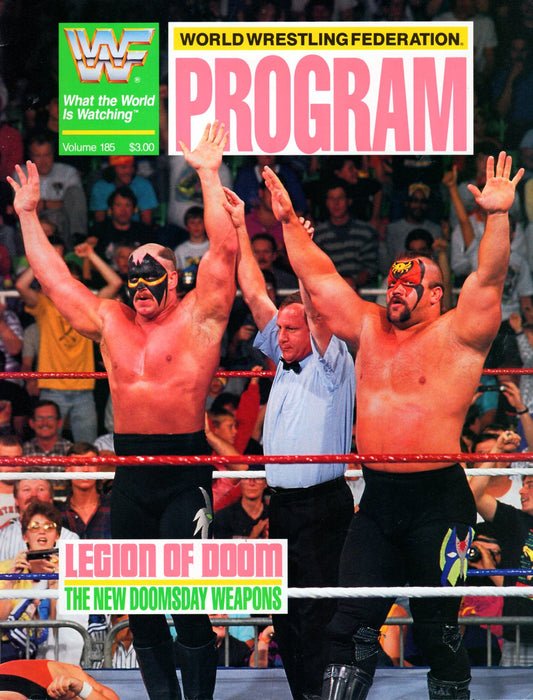 WWF World Wrestling Federation 1990 Magazine/Program #185