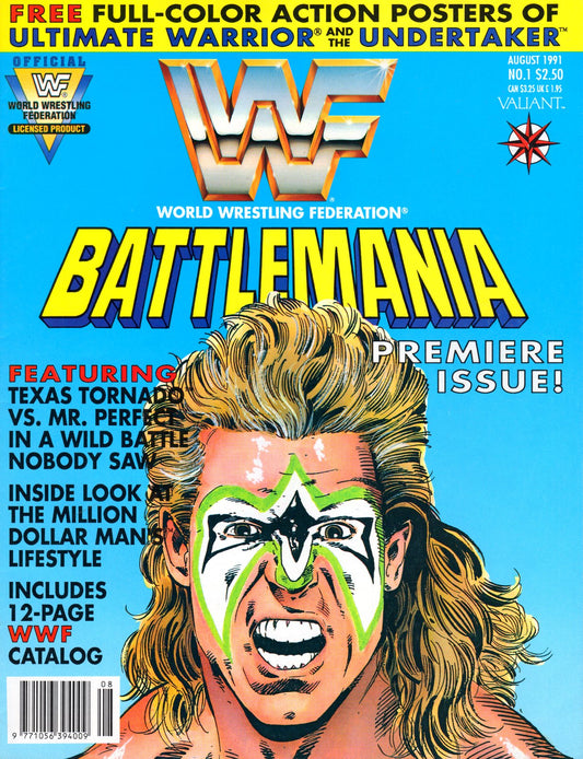 WWF Battlemania Comic Issue 1 w/Posters