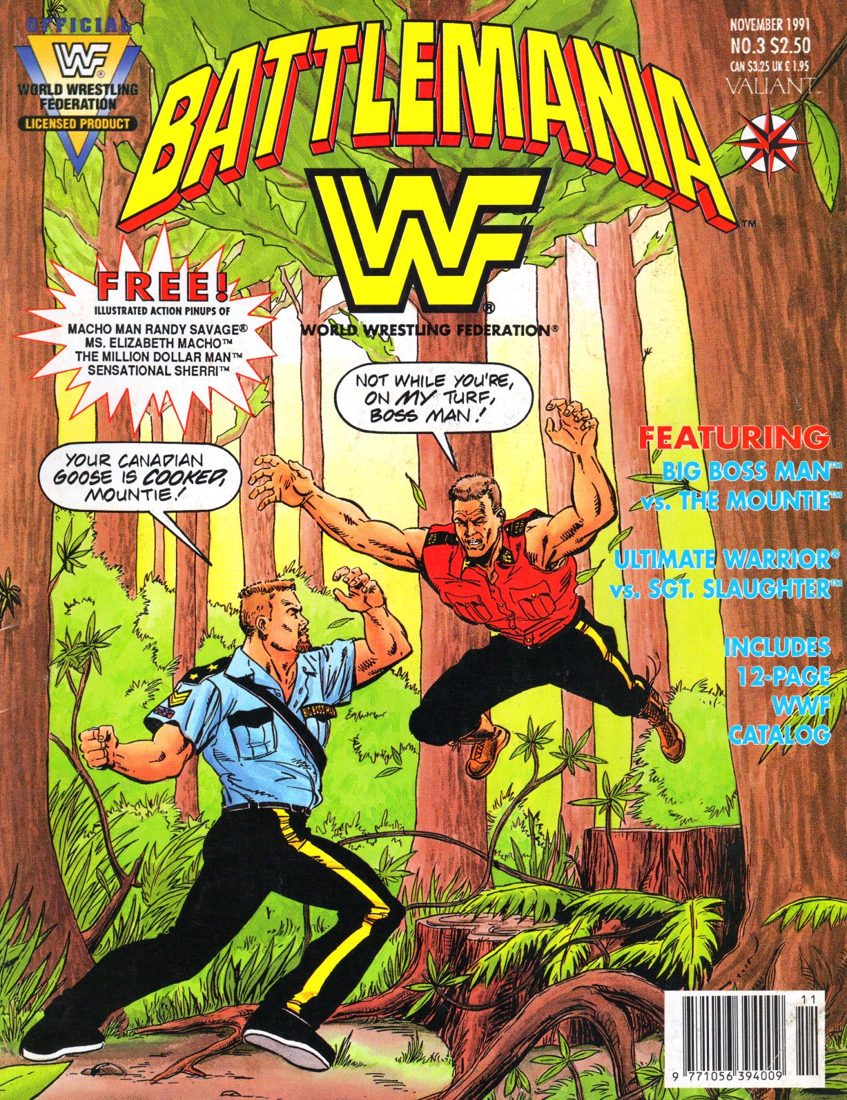 WWF Battlemania Comic Issue 3 w/Posters