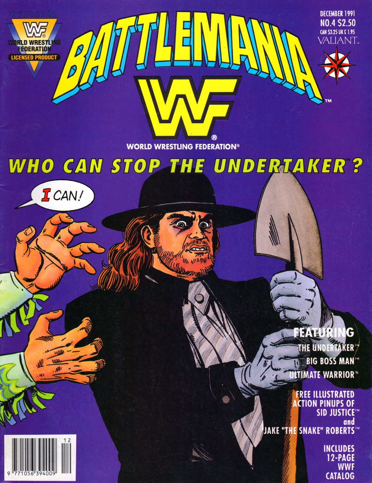 WWF Battlemania Comic Issue 4 w/Posters