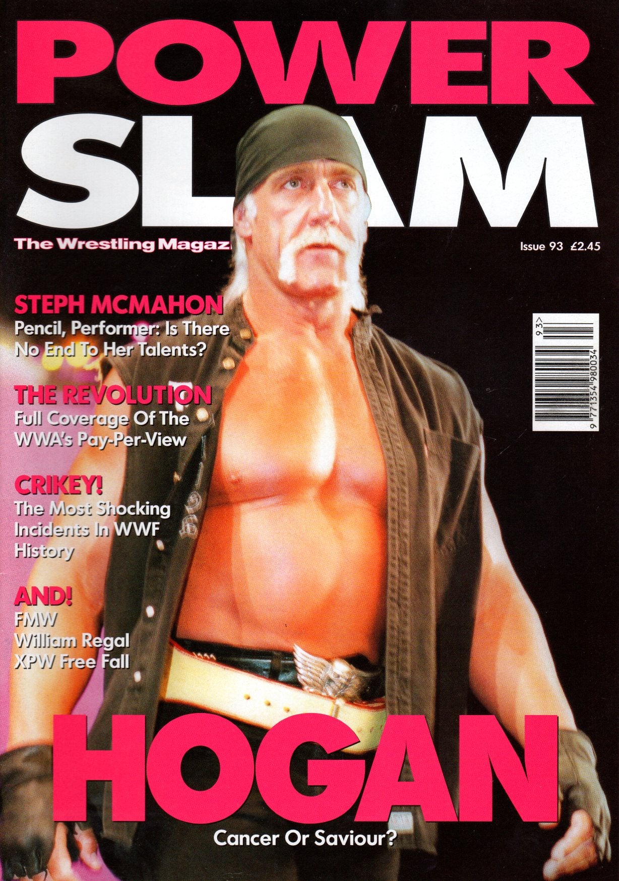 Power Slam Magazine April 2002 Issue 93