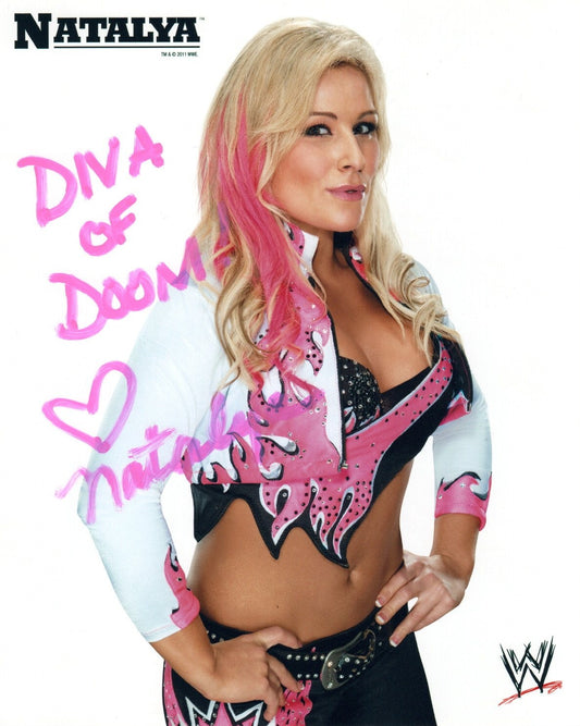 Natalya WWE/WWF Signed Promo Photo