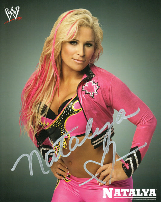 Natalya WWE/WWF Signed Promo Photo