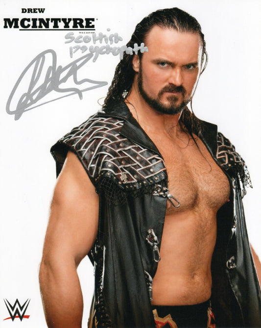 Drew McIntyre WWE/WWF Signed Wrestlemania Fan Axxess Promo Photo