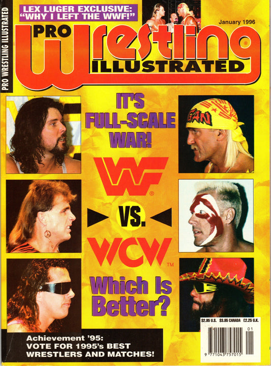 PWI Pro Wrestling Illustrated Magazine January 1996