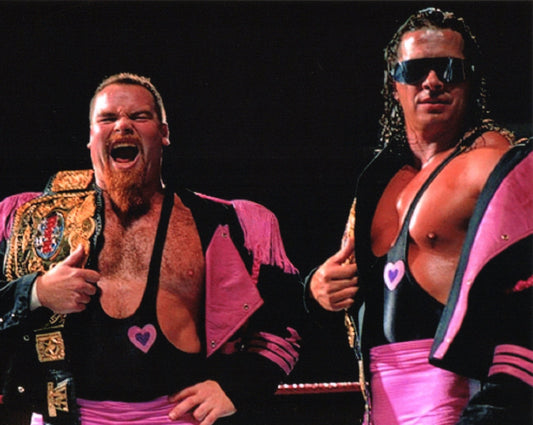 The Hart Foundation Bret Hart & Jim The Anvil Neidhart WWF WWE 8"x10" Print