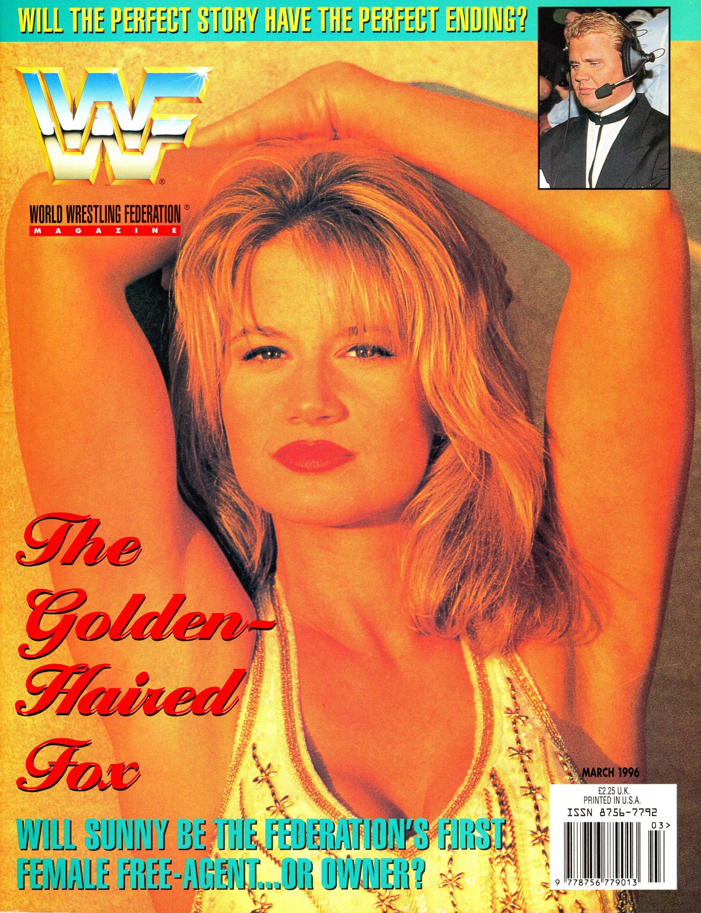 WWF Wrestling Magazine March 1996 w/Poster