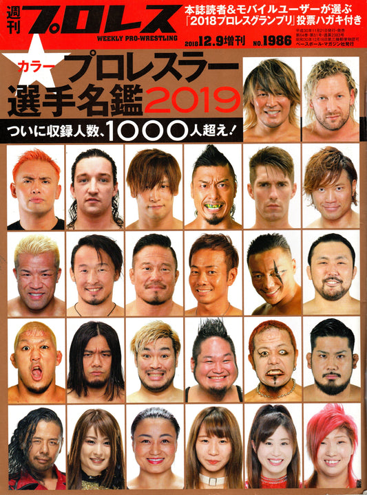 Japanese Professional Wrestling Magazine No.1986 2019