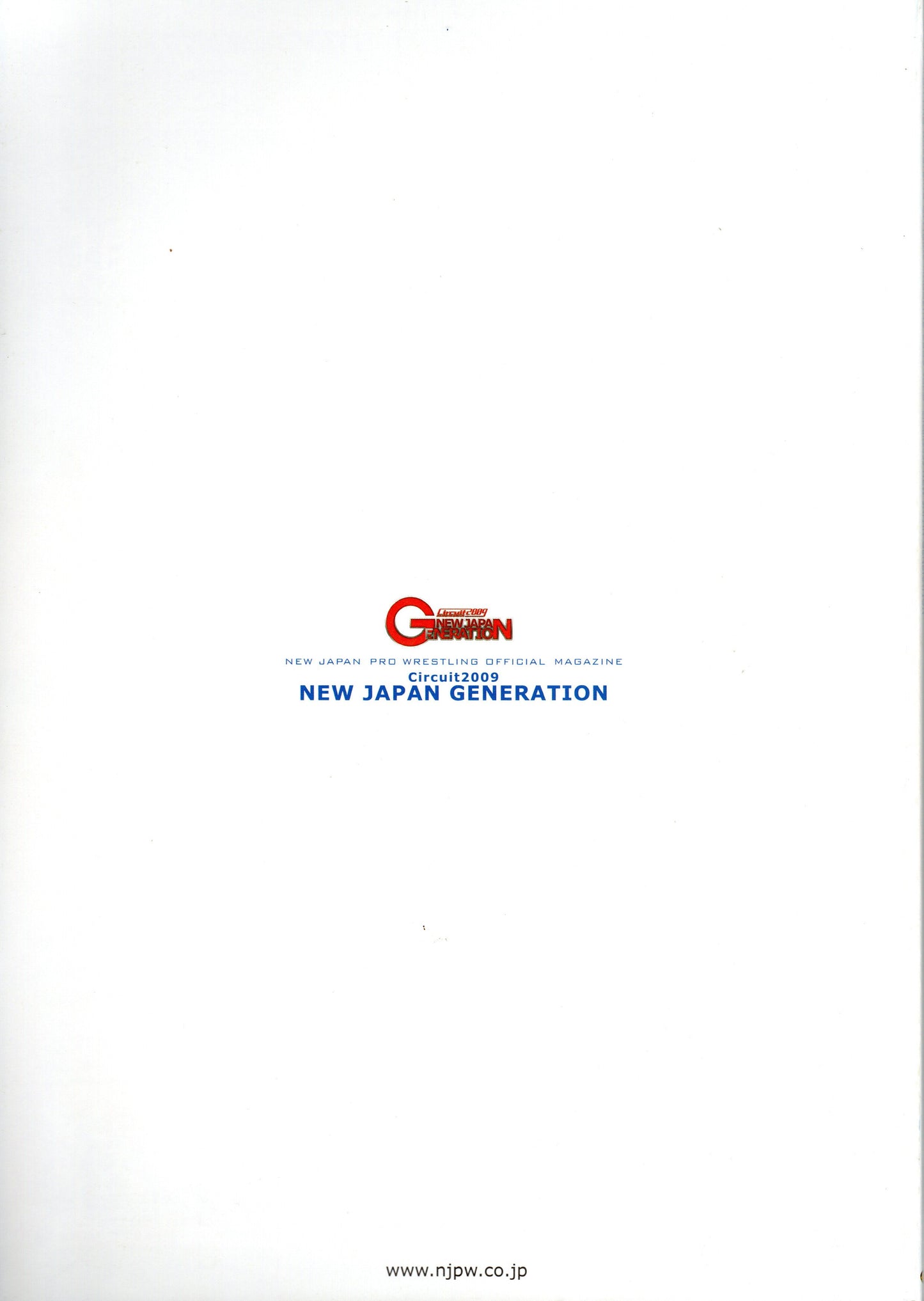 NJPW Japanese Professional Wrestling Magazine Vol.06 2009