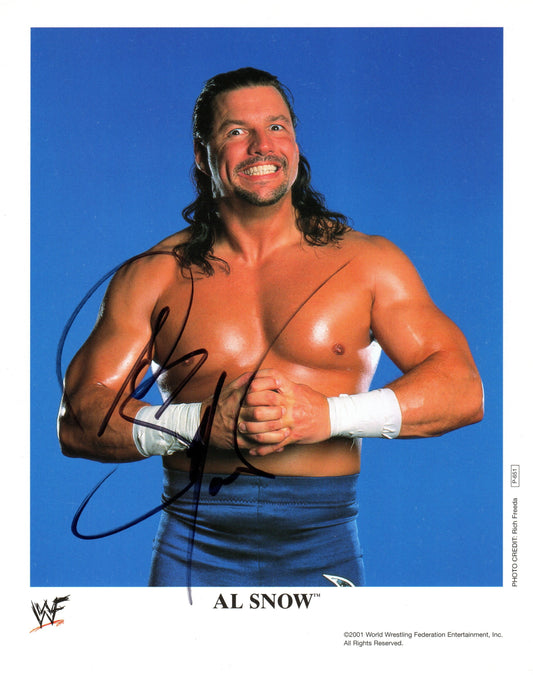 Al Snow WWE/WWF Wrestling Signed Promo Photo P-651