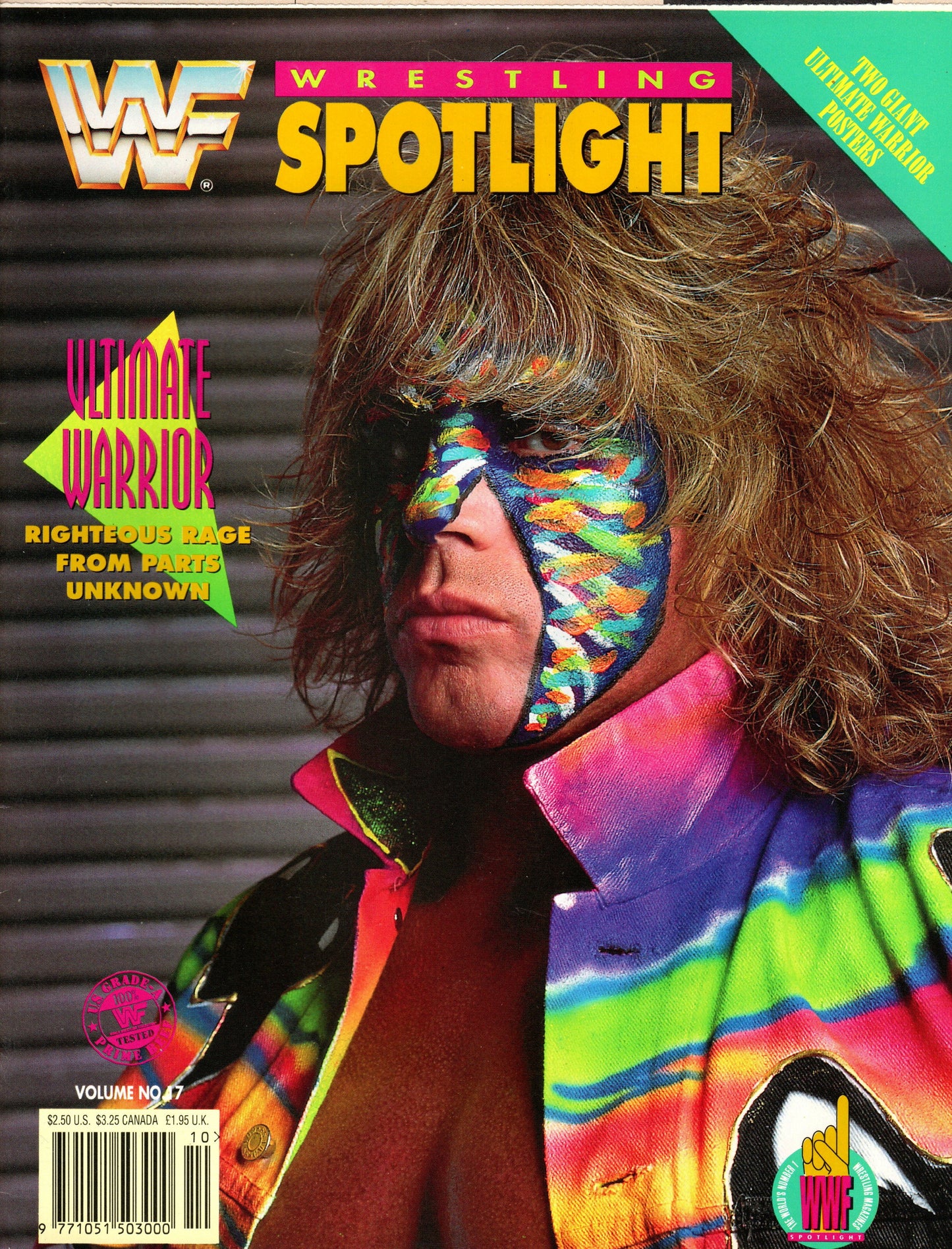WWF The Ultimate Warrior Wrestling Spotlight Magazine