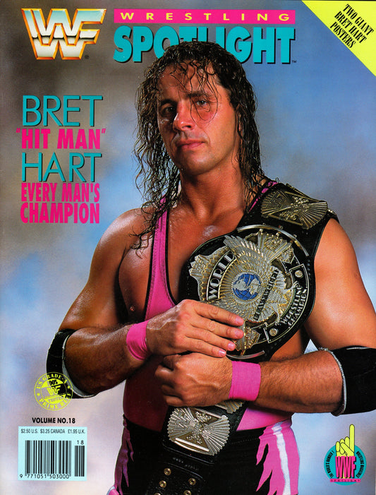 WWF Bret Hitman Hart Wrestling Spotlight Magazine