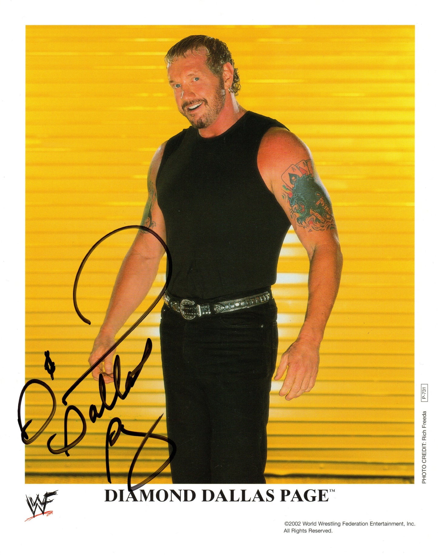DDP Diamond Dallas Page WWE/WWF Wrestling Signed Promo Photo P-731
