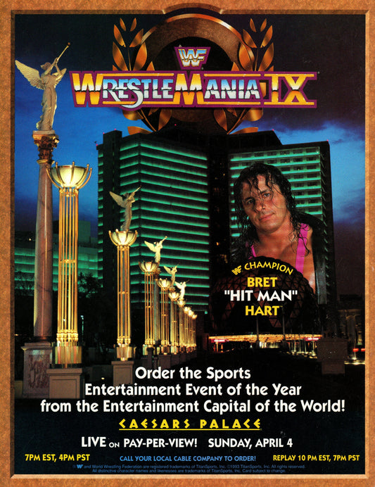 WWF Mr Perfect Wrestling Spotlight Magazine