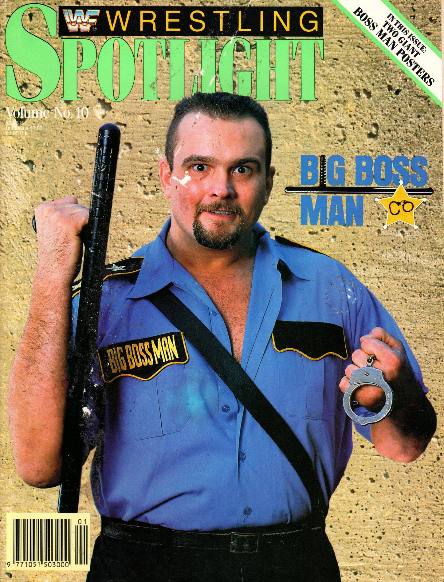 WWF The Big Boss Man Wrestling Spotlight Magazine