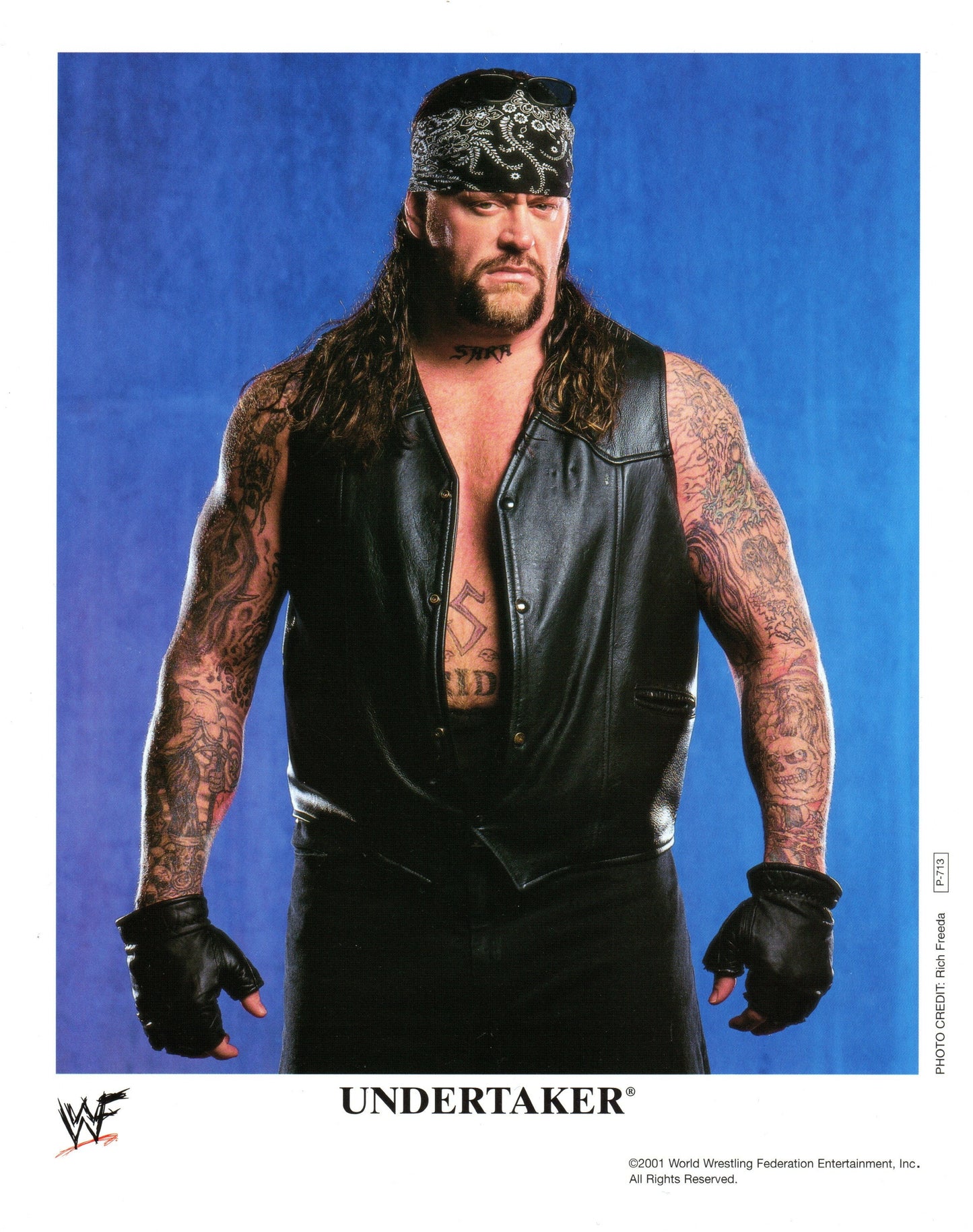 The Undertaker WWF Wrestling Promo Photo P-713