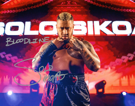 Solo Sikoa WWE Signed Photo
