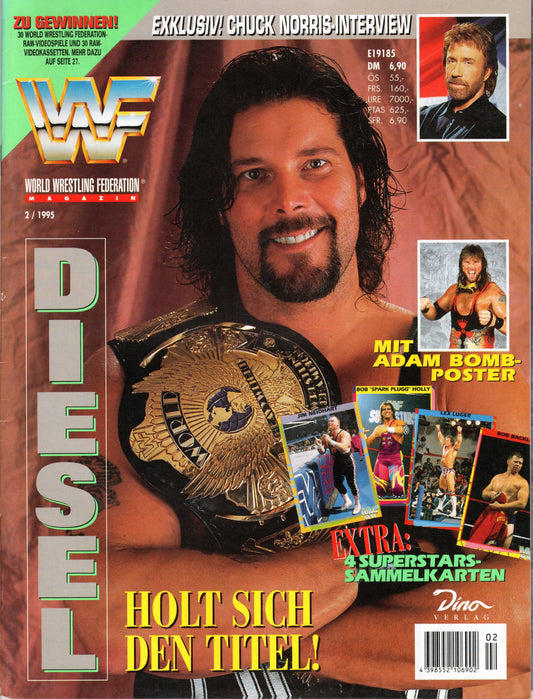 WWF Wrestling Germany Magazine February 1995 With Poster