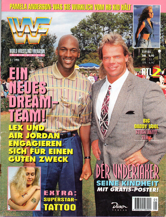 WWF Wrestling Germany Magazine May 1995 With Poster