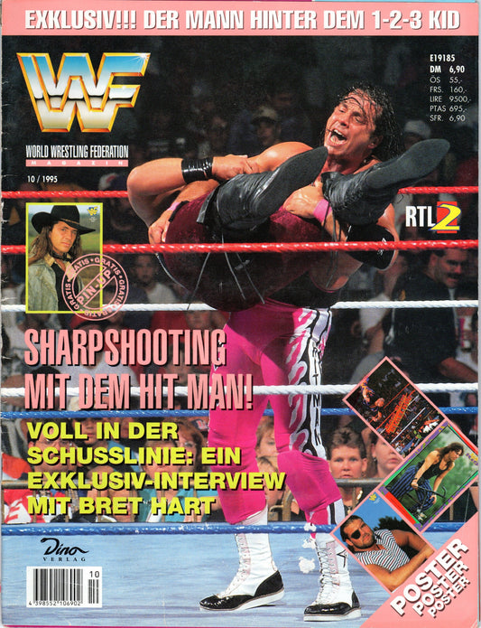 WWF Wrestling Germany Magazine October 1995 With Poster