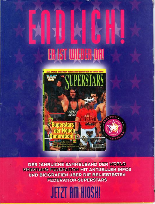WWF Wrestling Germany Magazine October 1995 With Poster