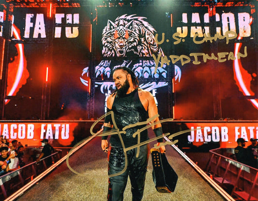 Jacob Fatu WWE Signed Photo