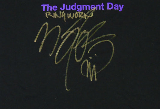 Finn Balor Signed & Ring Worn WWE Wrestling Judgment Day T-Shirt
