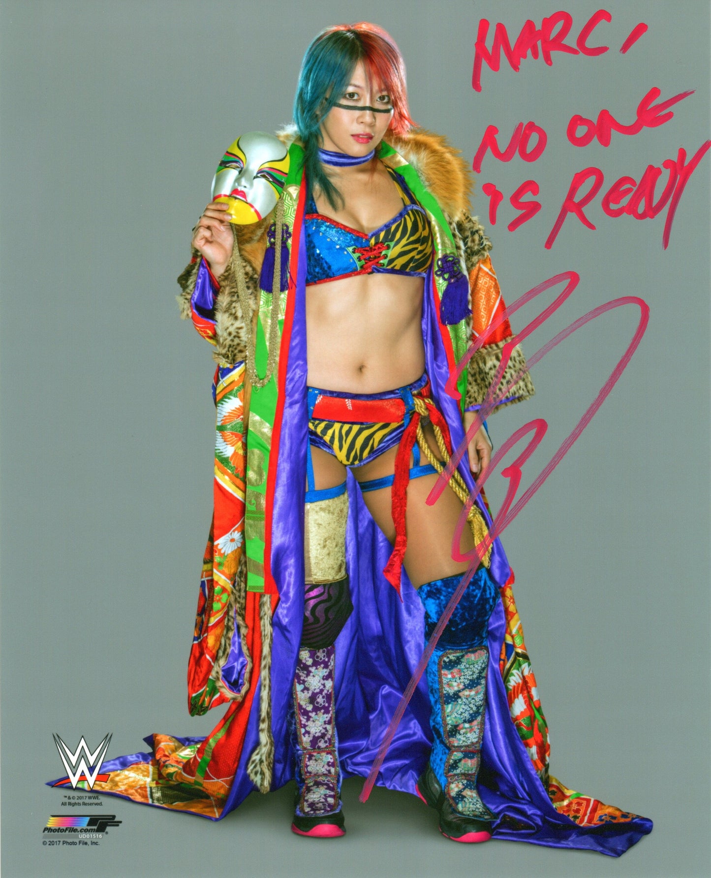 Asuka Signed WWE Photofile Photo