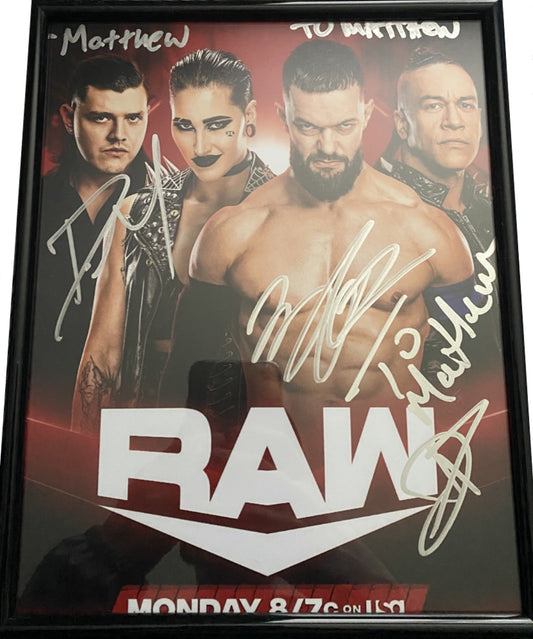Judgment Day Raw Promo Multi Signed WWE Photo