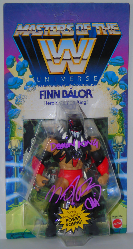 Finn Balor Signed Mattel WWE Wrestling Masters Of The Universe Figure