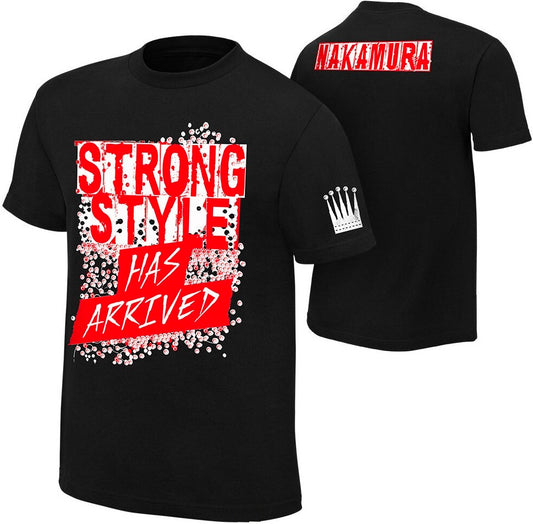Shinsuke Nakamura WWE Strong Style Has Arrived Small Adults Size T-Shirt