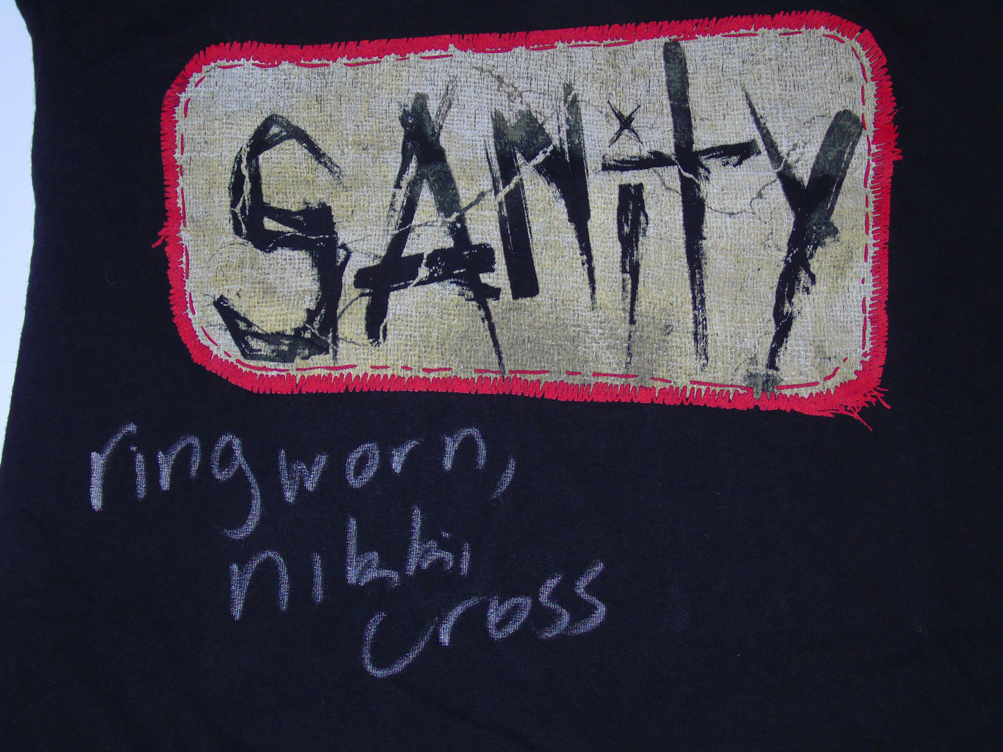 *TV footage proof* Ring Worn & Signed Nikki Cross NXT WWE Sanity T-Shirt