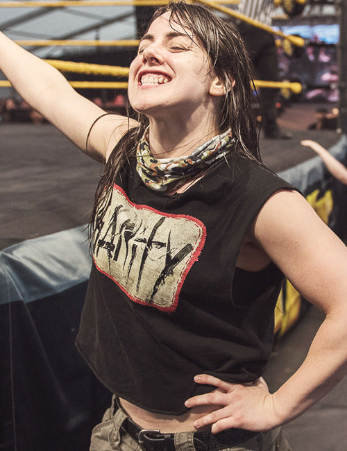 Ring Worn & Signed Nikki Cross NXT WWE Sanity T-Shirt