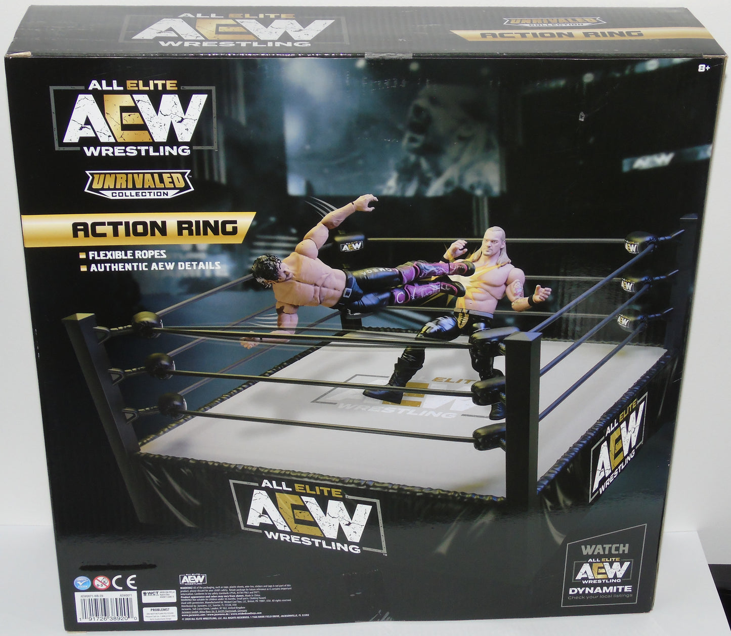 AEW Wrestling Ring with Cody Rhodes Jazwares Figure Unrivaled Series